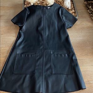 Zara Girls Faux Leather Dress size 7